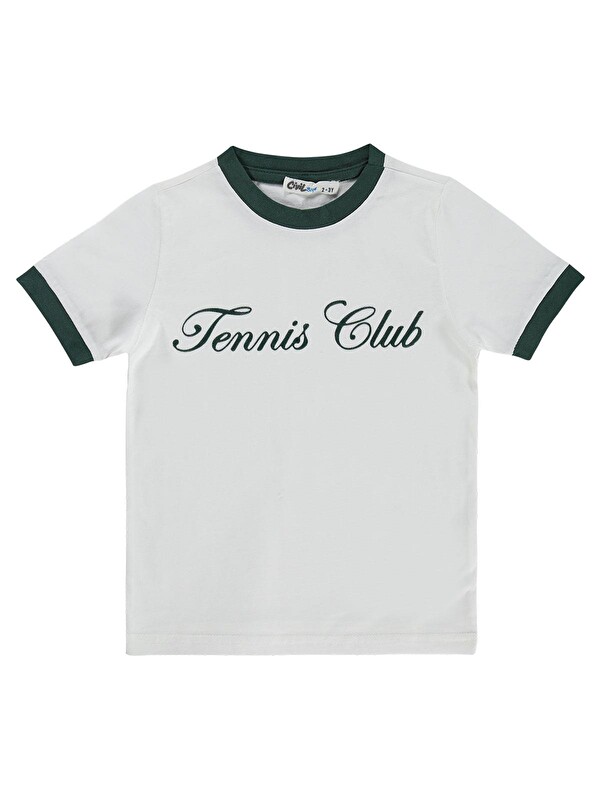 Civil Boys Tennis Club Baskılı 2-5 Yaş Tişört - Yeşil
