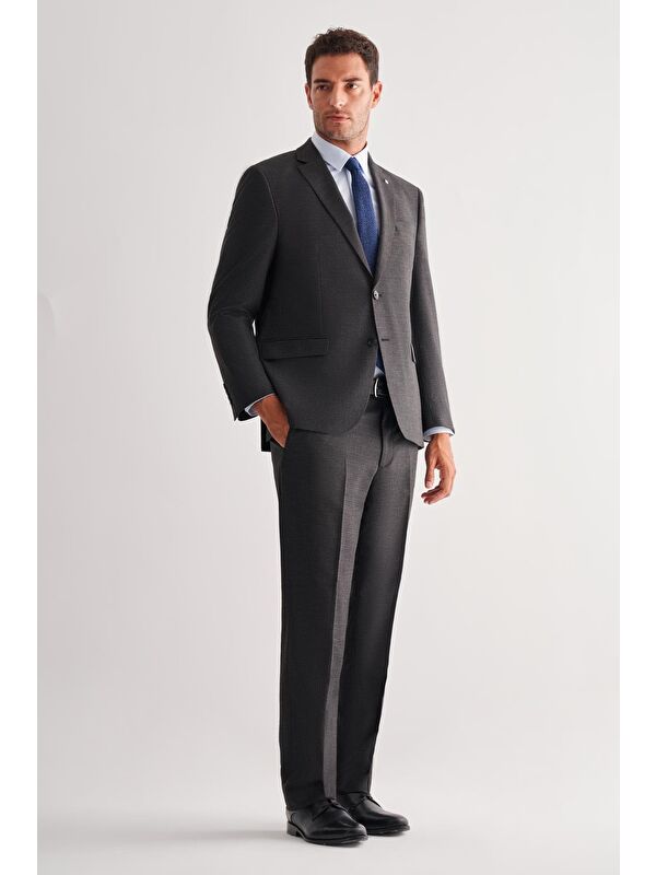 İMZA Siyah 4 Drop Comfort Fit Classic Takım Elbise 1001255121