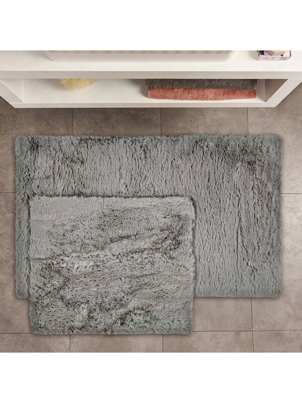 Evidea Soft Venüs Post 2'li Klozet Takımı - Gri - 60x100 cm + 50x60 cm