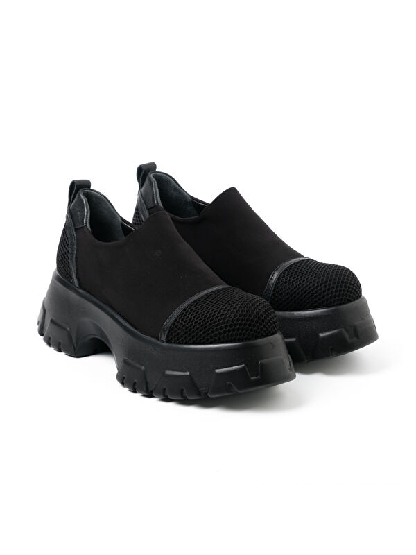 John May Kadın Sneaker ( Günlük) GTN-5838 Sıyah Streç