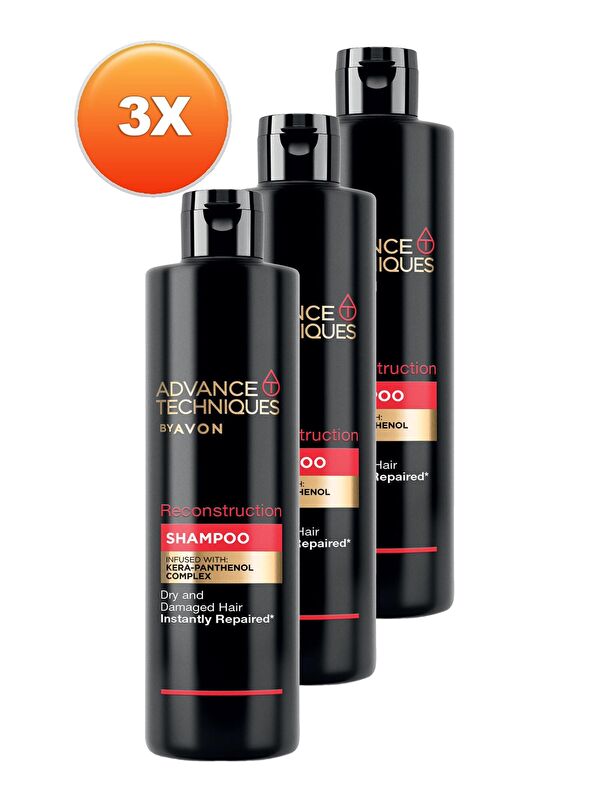 AVON Advance Techniques Reconstruction Onarıcı Şampuan 400 Ml. Üçlü Set