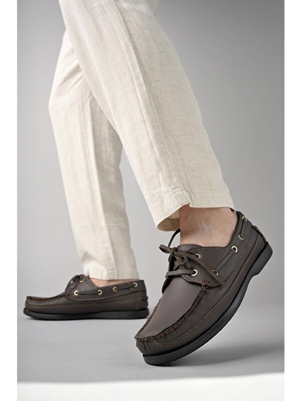 Sidro Deri Erkek Günlük Klasik Casual Ayakkabı - Görsel 3