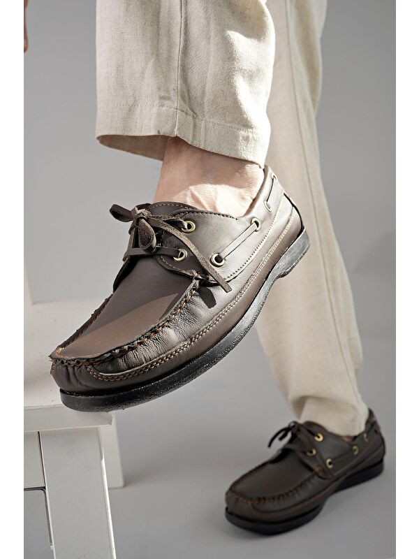 Sidro Deri Erkek Günlük Klasik Casual Ayakkabı - Görsel 8