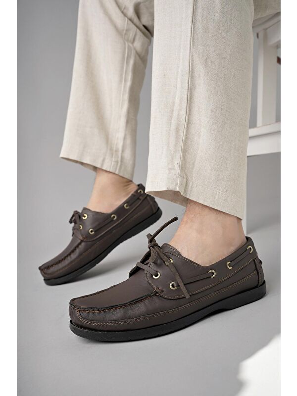 Sidro Deri Erkek Günlük Klasik Casual Ayakkabı - Görsel 9