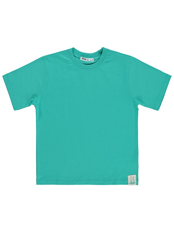 Civil Boys Basic Surf Etiketli 10-13 Yaş Tişört - Yeşil 12-13 Yaş