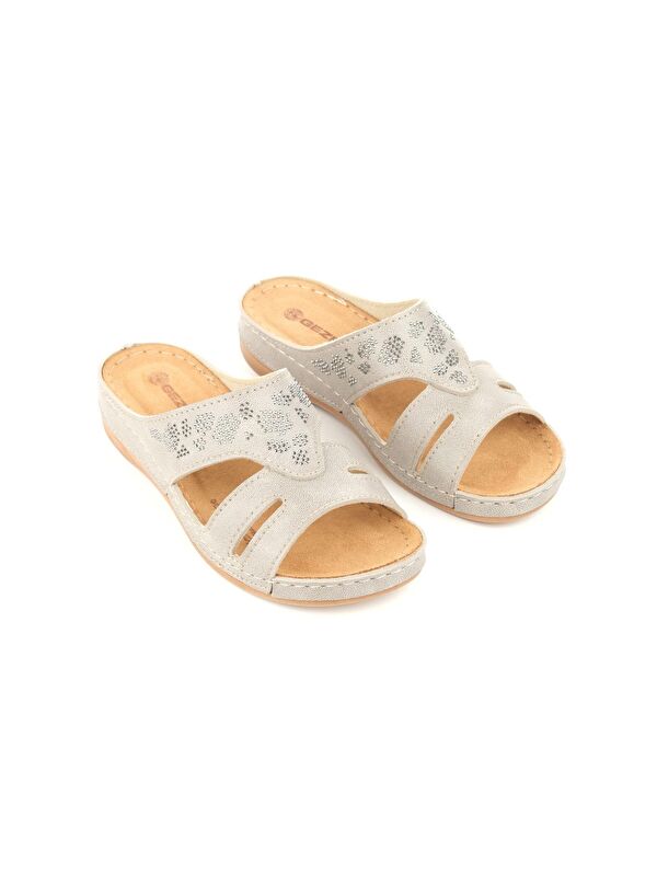 Yazlık Kadın Suni Deri Koleksiyon Terlik - Görsel 4