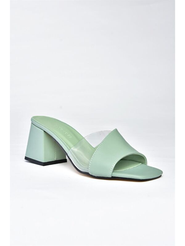 K713171409 Yeşil Kadın Terlik - Görsel 4