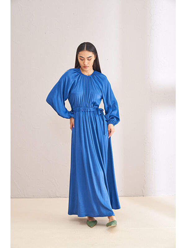 Mevra STEALLA LACİVERT ELBİSE 2144