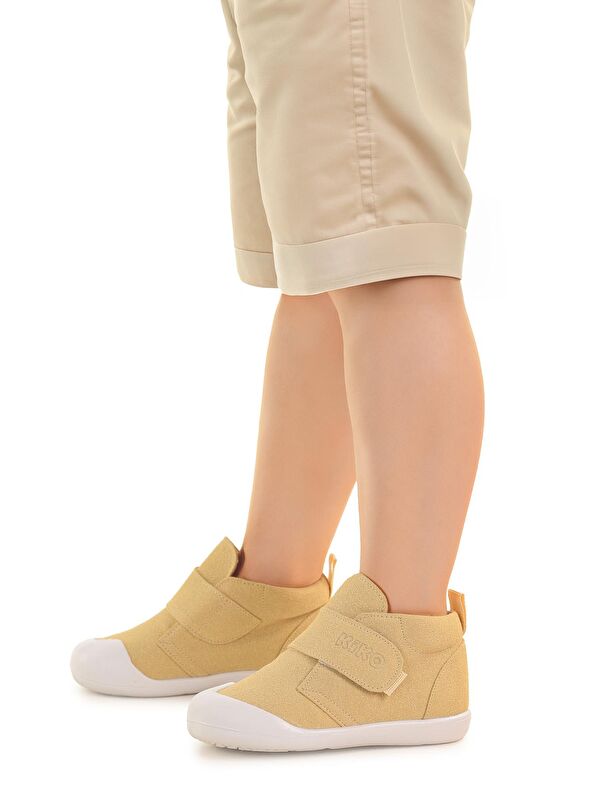 Kiko Kids Kiko Kids Bej Winnie İlk Adım Cırtlı Erkek Bebek Günlük Bot Ayakkabı LC Waikiki'de! Bej - 3. görsel