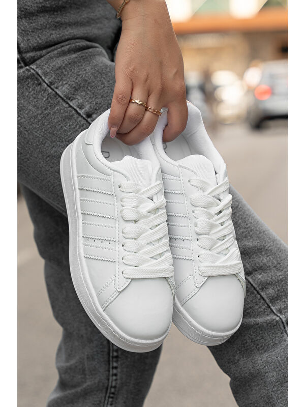 Campuso Günlük Ortopedik Kadın Sneaker Spor Ayakkabı - Görsel 3