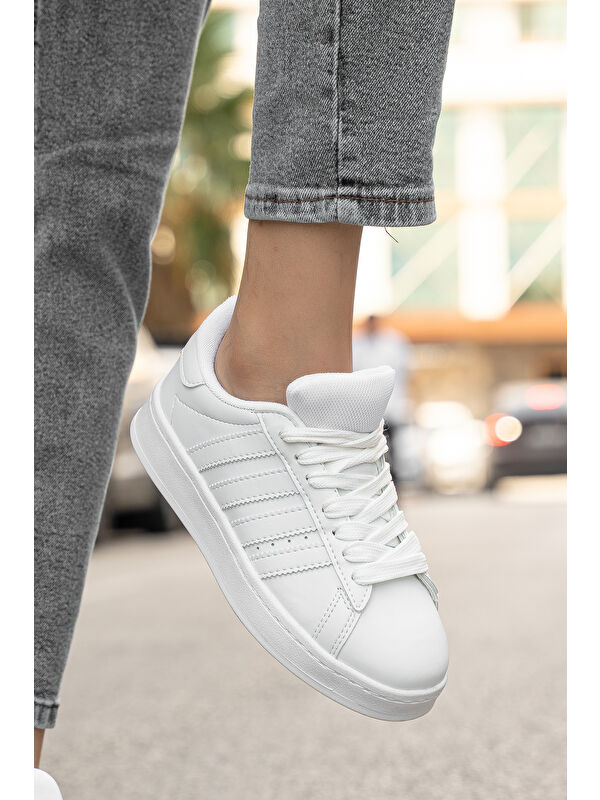 Campuso Günlük Ortopedik Kadın Sneaker Spor Ayakkabı - Görsel 5