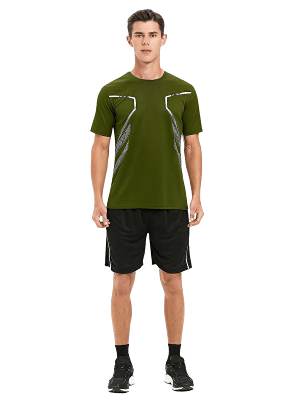 Genius Store Erkek Antreman Gym Polyester Erkek Sporcu Tişört