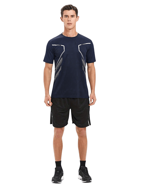 Genius Store Erkek Antreman Gym Polyester Erkek Sporcu Tişört
