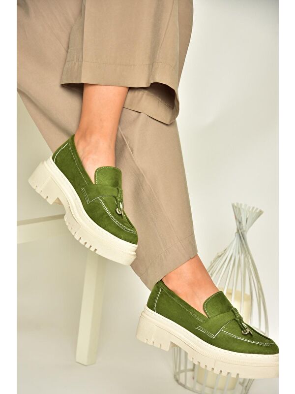 T2948822 Yeşil Kadın Ayakkabı - Görsel 4