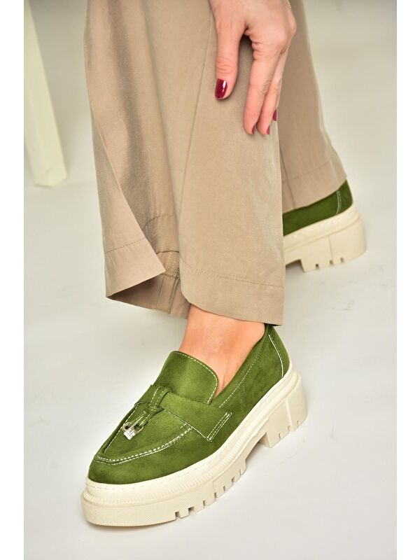 T2948822 Yeşil Kadın Ayakkabı - Görsel 6