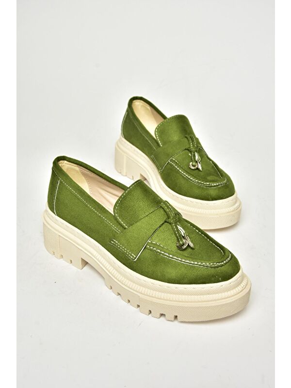 T2948822 Yeşil Kadın Ayakkabı - Görsel 8