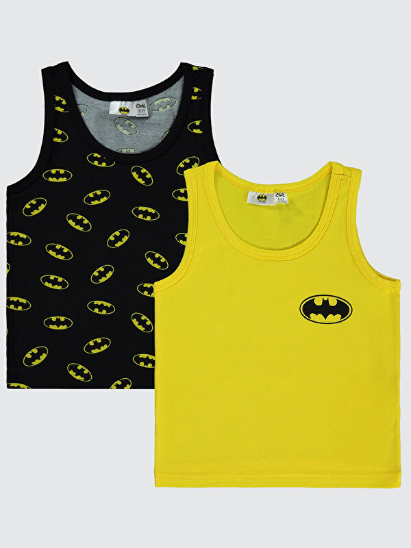 Civil Batman Erkek Çocuk 2'li Atlet Set 2-10 Yaş Sarı