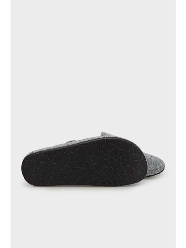 Kemerli Keçe Kışlık Ev Terlik 6711003 - Görsel 5