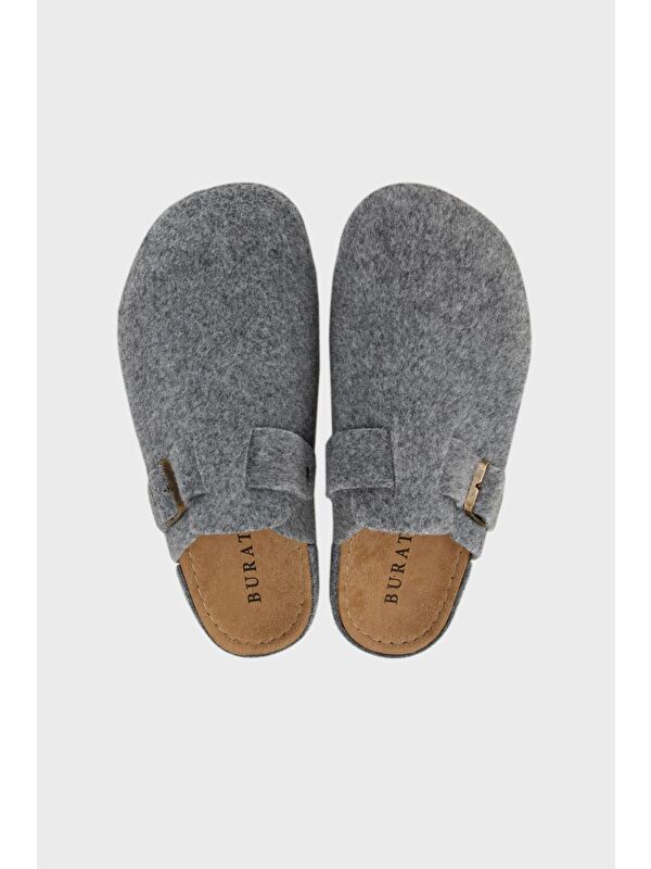 Kemerli Keçe Kışlık Ev Terlik 6711003 - Görsel 6