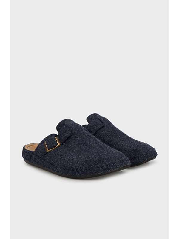 Kemerli Keçe Kışlık Ev Terlik 6711003 - Görsel 4