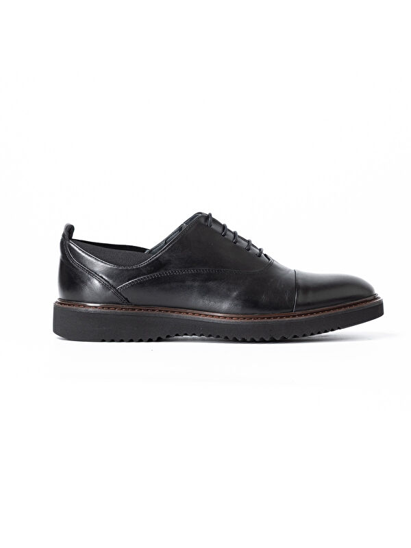 John May Erkek Oxford ( Klasik) KA-26Y-C4627 CASUAL Shoe Black