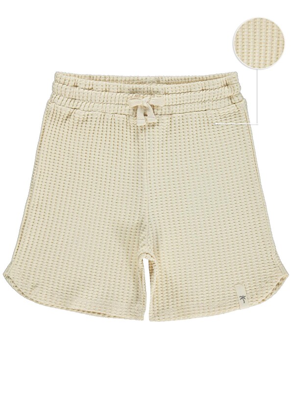 Civil Boys Basic Waffle 10-13 Yaş Şort - Kahverengi