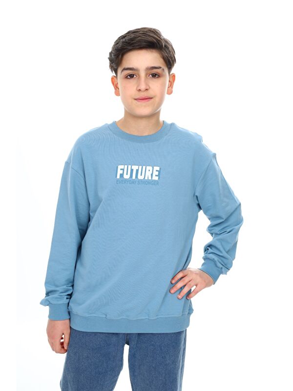 Toontoykids Erkek Çocuk Baskılı Sweatshirt