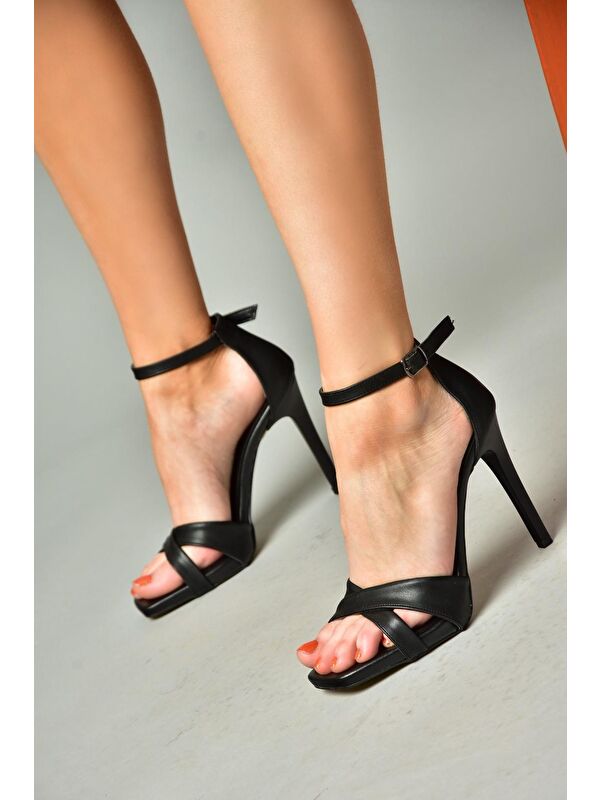 S2511460 Siyah Kadın Topuklu Ayakkabı - Görsel 6