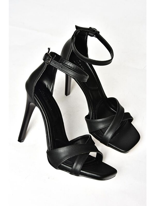 S2511460 Siyah Kadın Topuklu Ayakkabı - Görsel 4