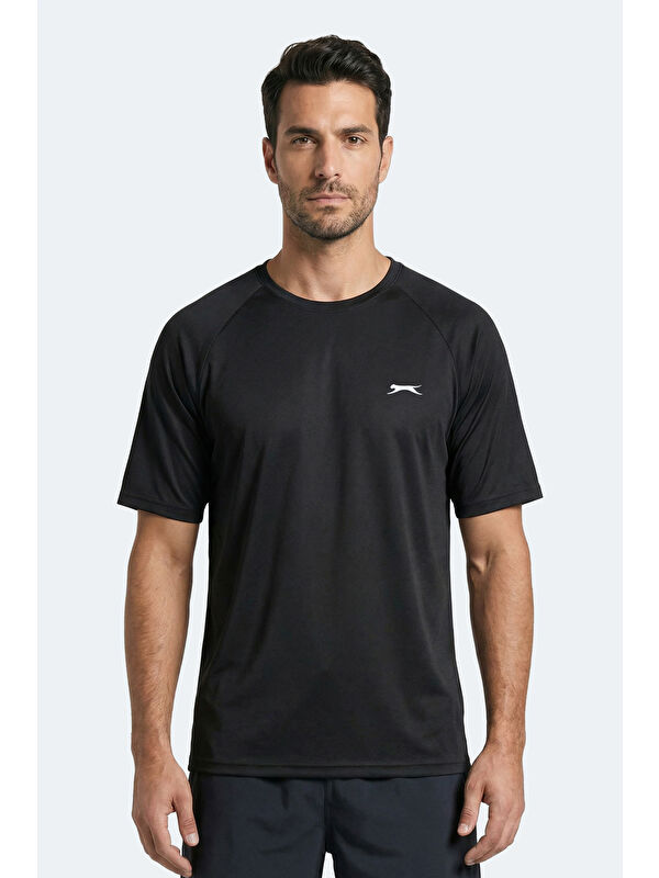 SLAZENGER RISING Erkek Siyah Tişört