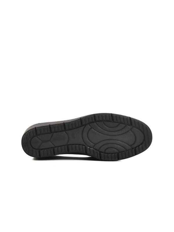 Siyah Hakiki Deri Kadın Günlük Ayakkabı BB0110 Z - Görsel 6