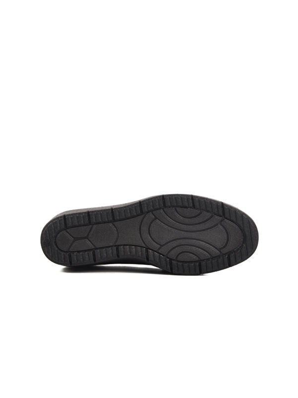 Siyah Hakiki Deri Kadın Casual Ayakkabı BB0114 Z - Görsel 6