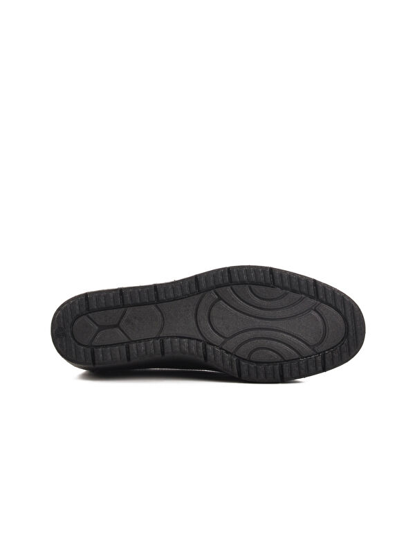 Siyah Hakiki Deri Kadın Casual Ayakkabı BB092 Z - Görsel 6