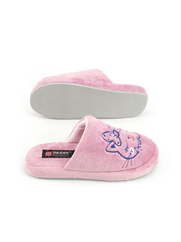 Kışlık Nakışlı Tasarım Fashion Ev Bahçe Kadın Terlik - Görsel 6