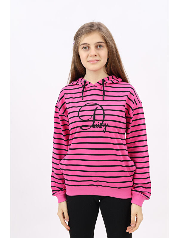 Toontoykids Kız Çocuk Nakışlı Sweatshirt