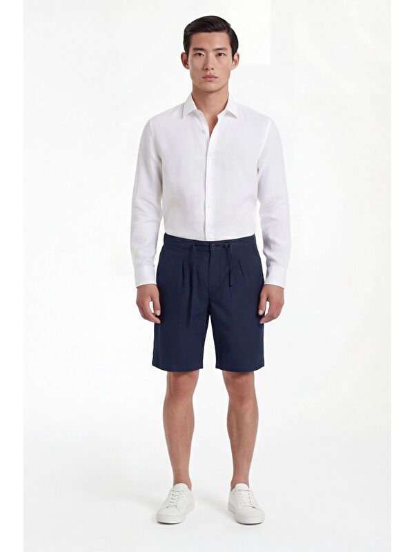 Sabri Özel Lacivert Shorts