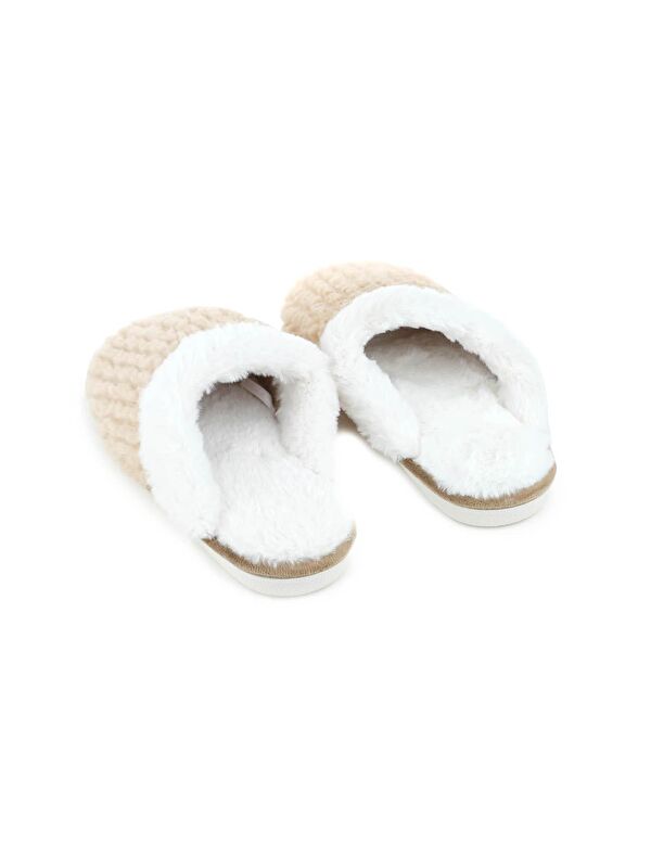Kışlık İçi Pelüşlü Kadın Ev Terlik - Görsel 5