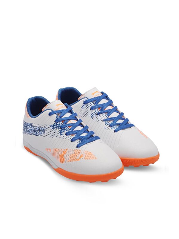 CYPRUS Erkek Çocuk Futbol Ayakkabı Beyaz / Saks Mavi - Görsel 3