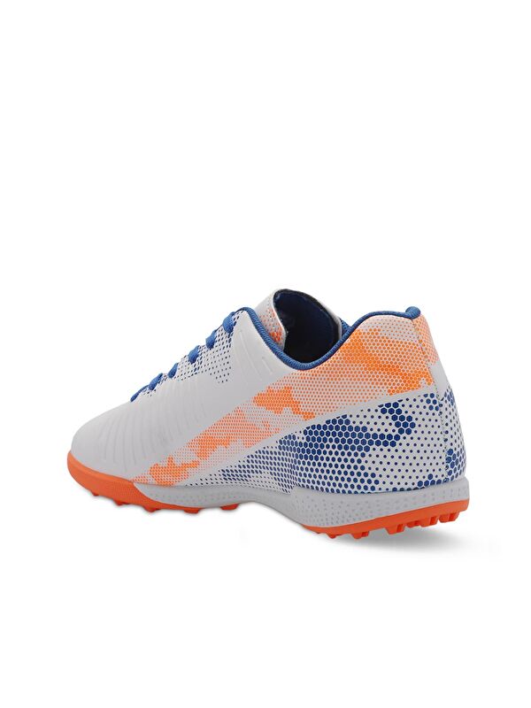 CYPRUS Erkek Çocuk Futbol Ayakkabı Beyaz / Saks Mavi - Görsel 4