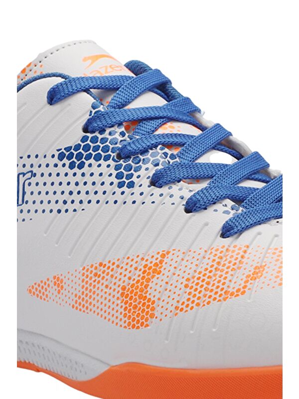 CYPRUS Erkek Çocuk Futbol Ayakkabı Beyaz / Saks Mavi - Görsel 5