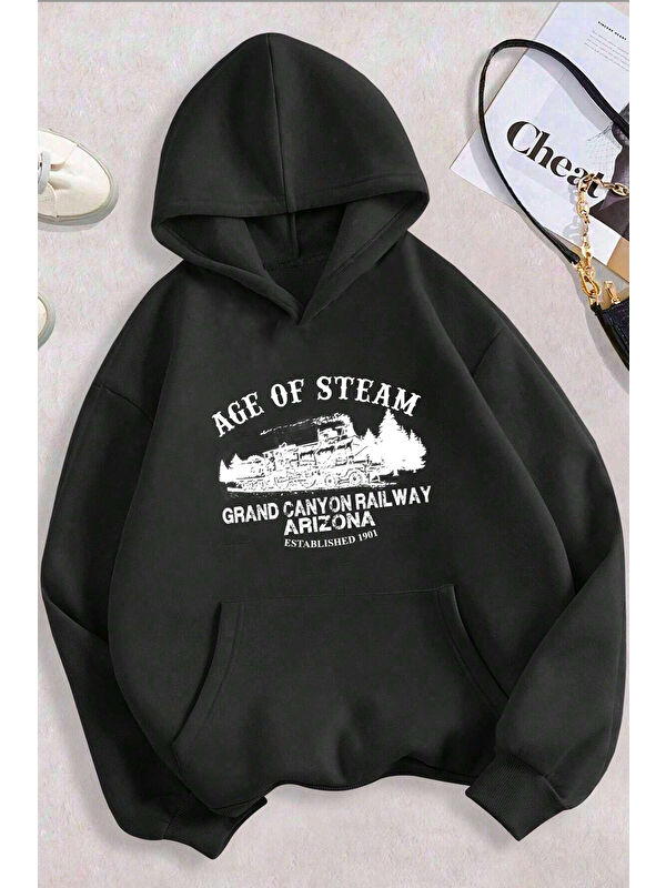 uyguntarz Age Of Steam Baskılı Sweatshirt
