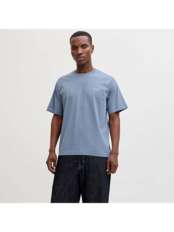Jack & Jones Archive Graphic Erkek Mavi Tişört