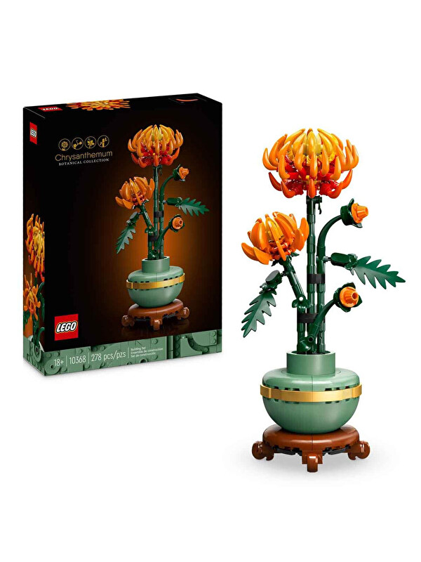 Lego Icons Krizantem Dekoratif Çiçek Yapım Seti 10368