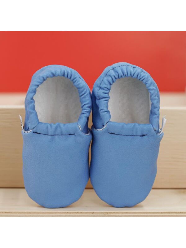 Desenli Bebek Patiği, Kaydırmaz Taban, Ev Kreş Ayakkabısı Panduf - Görsel 5