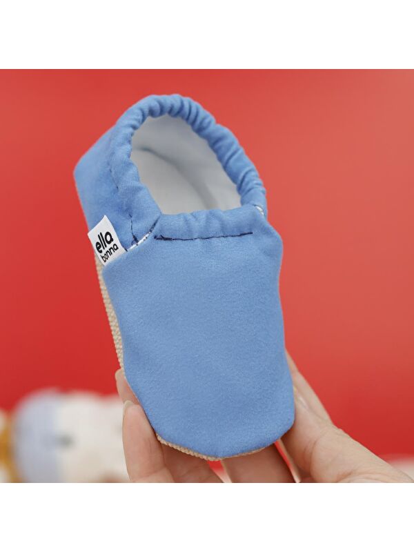 Desenli Bebek Patiği, Kaydırmaz Taban, Ev Kreş Ayakkabısı Panduf - Görsel 6