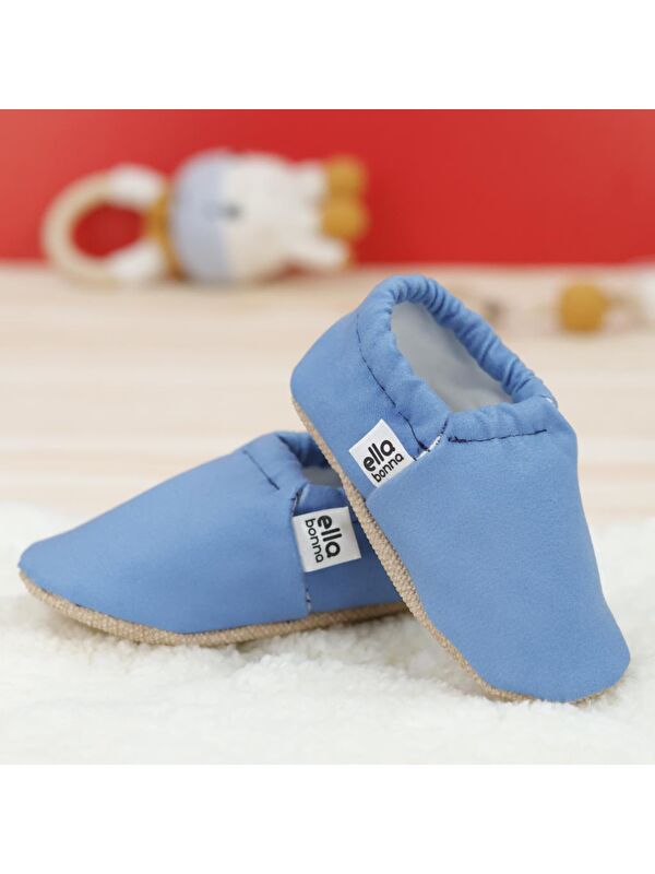 Desenli Bebek Patiği, Kaydırmaz Taban, Ev Kreş Ayakkabısı Panduf - Görsel 7