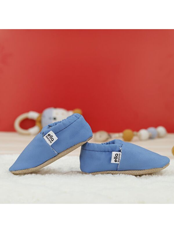 Desenli Bebek Patiği, Kaydırmaz Taban, Ev Kreş Ayakkabısı Panduf - Görsel 8