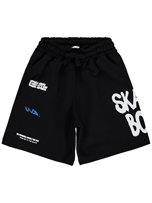 Civil Boys Skate Boy Baskılı 6-9 Yaş Kapri - Siyah