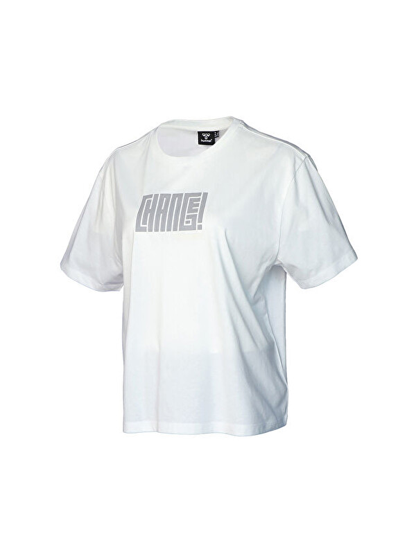 Hummel Fizz T Shirt Kadın Günlük Tişört 911654-9003 Beyaz