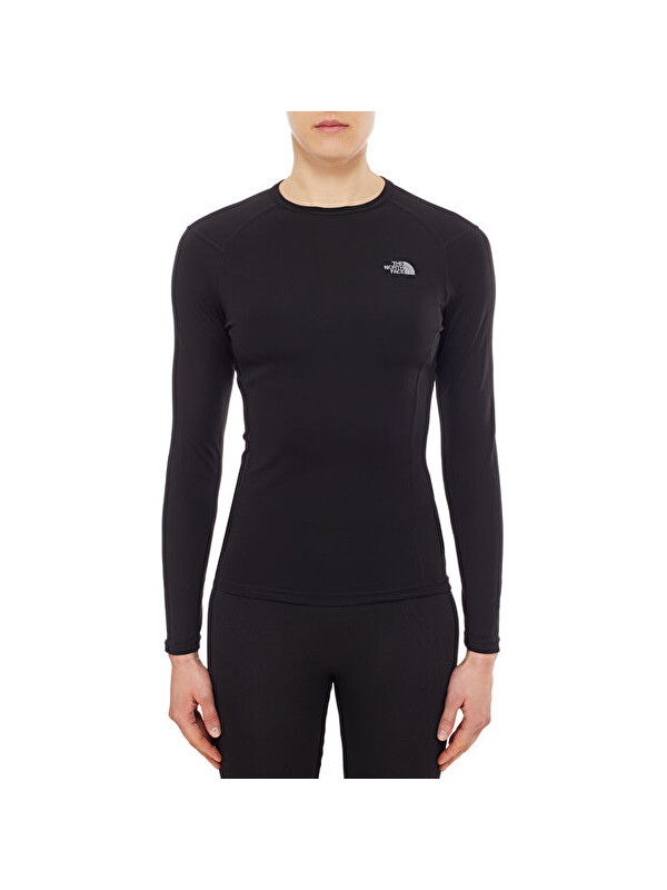 The North Face Siyah Kadın Termal Tişörtü T0C219Jk3 W Warm L/S Crew Neck
